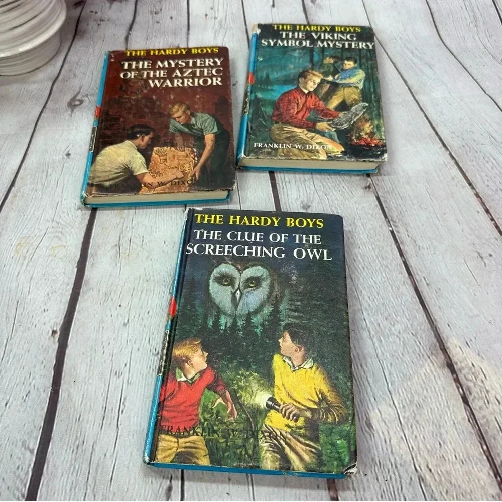 vintage hardy boys series books vol  41, 42, 43